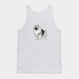 Keeshond Cartoon Dog Tank Top